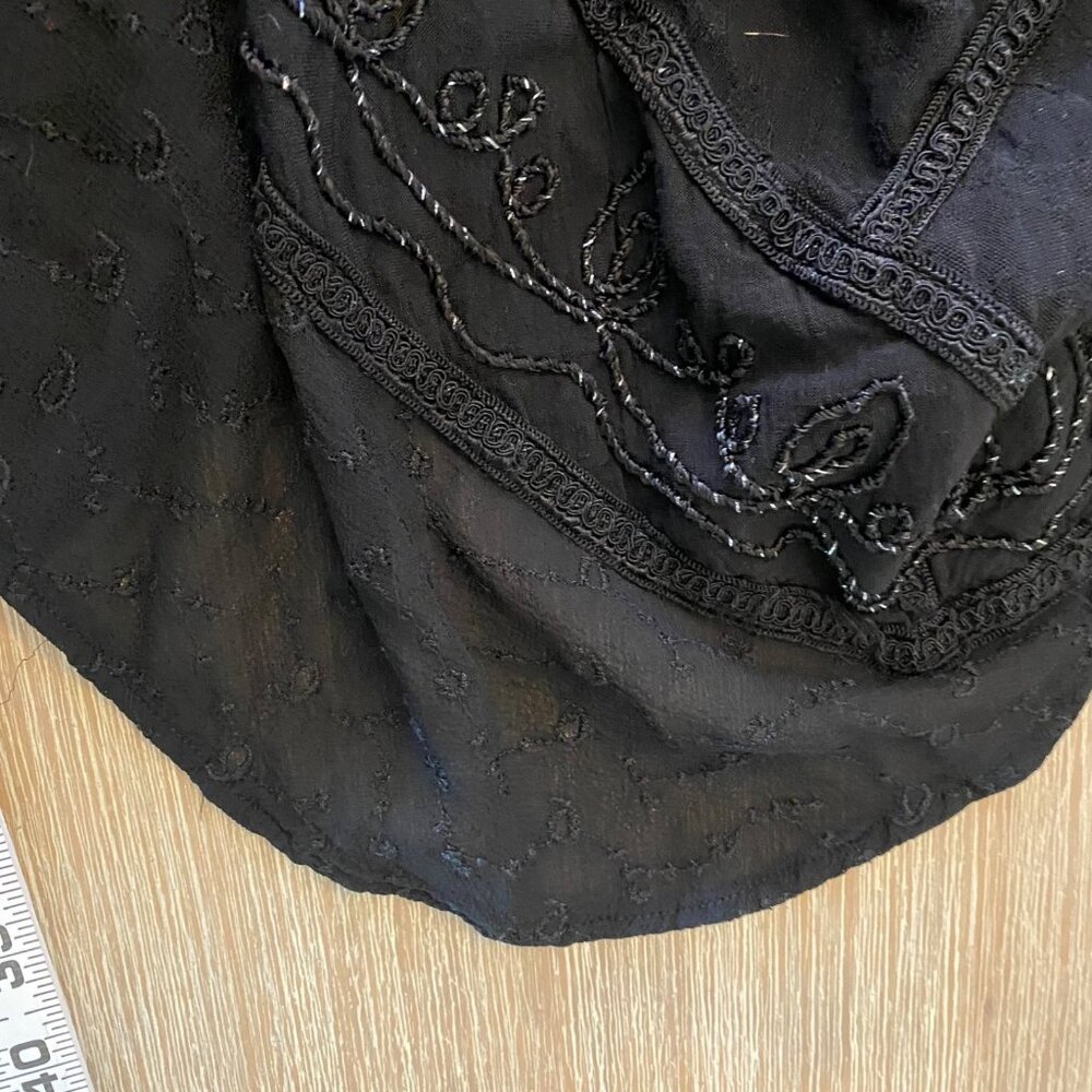 Sakkas Sundara Dress Corset Asymmetrical Embroidered Black Sz S/M Whimsigoth - Picture 14 of 14